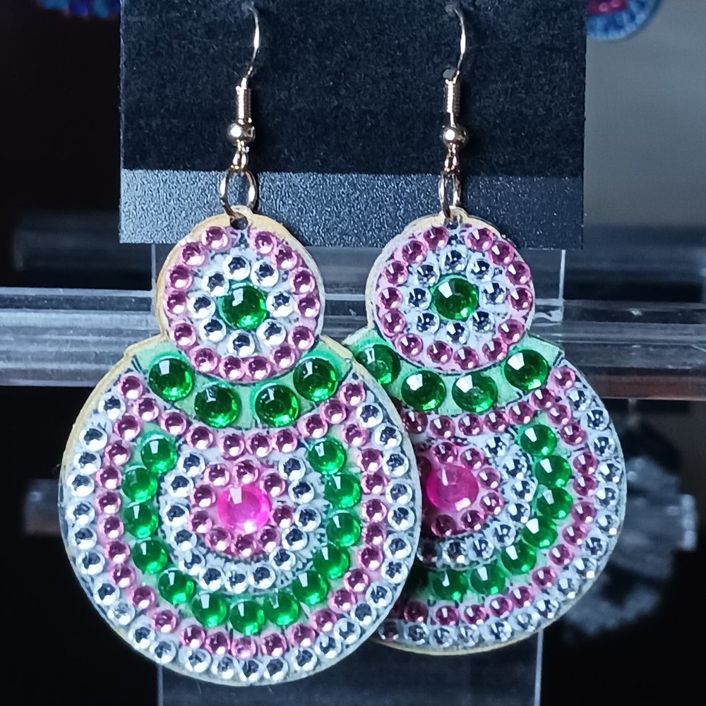 Handcrafted earrings bubbles